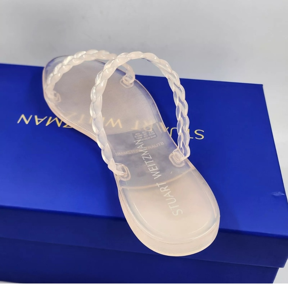 Stuart Weitzman Clear Braided Sandals - Picture 10 of 16